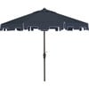 UV-Resistant Zimmerman 9' Crank Push-Button Tilt Umbrella, Navy - Outdoor Home - 1 - thumbnail