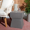 Zen Indoor/Outdoor Mushroom Concrete Accent Table, Grey - Outdoor Home - 2 - thumbnail