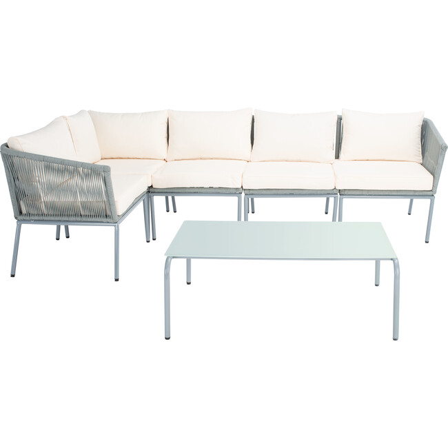 Remsin Living Set, Grey - Outdoor Home - 1