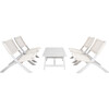 Blaze 5-Piece Coffee Set, White - Outdoor Home - 1 - thumbnail