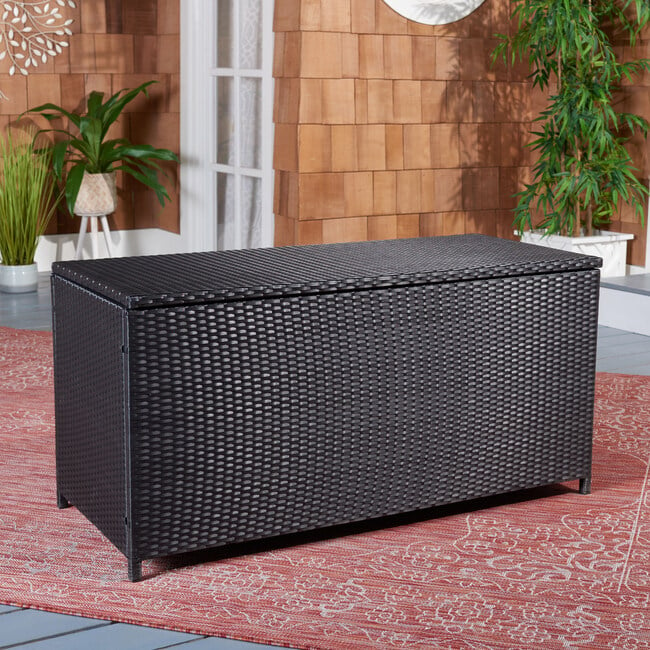 Oliveira Cushion Box, Black - Outdoor Home - 3