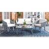 Kerson 4-Piece Rope Living Set, Grey/Ivory - Outdoor Home - 2