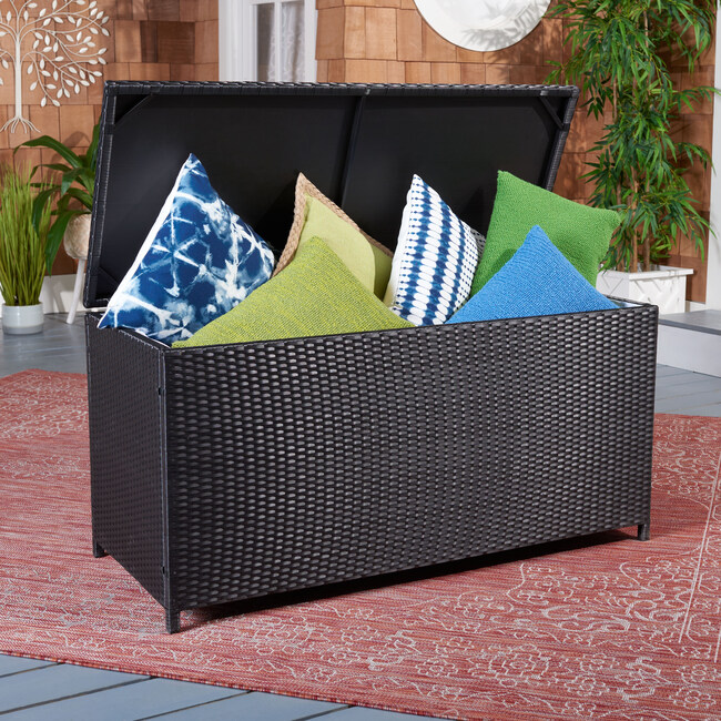 Oliveira Cushion Box, Black - Outdoor Home - 6