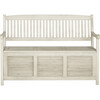 Brisbane Storage Bench, Whitewashed - Outdoor Home - 1 - thumbnail