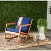 Vernon Rocking Chair, Navy/Natural - Outdoor Home - 2