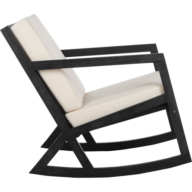 Vernon Rocking Chair, Black/Beige - Outdoor Home - 3