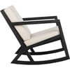 Vernon Rocking Chair, Black/Beige - Outdoor Home - 3