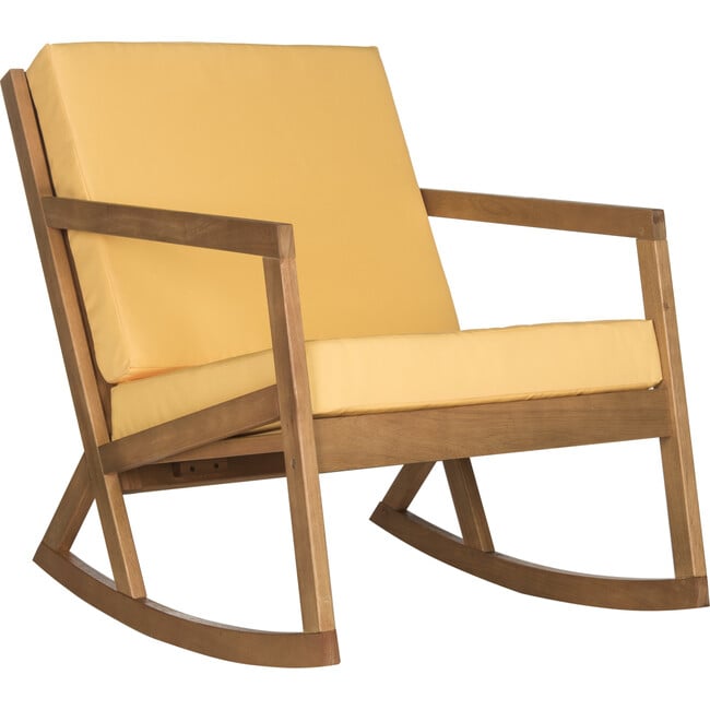 Vernon Rocking Chair, Yellow/Natural - Outdoor Home - 3