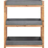 Semli Shelf, Grey/Wood - Outdoor Home - 1 - thumbnail