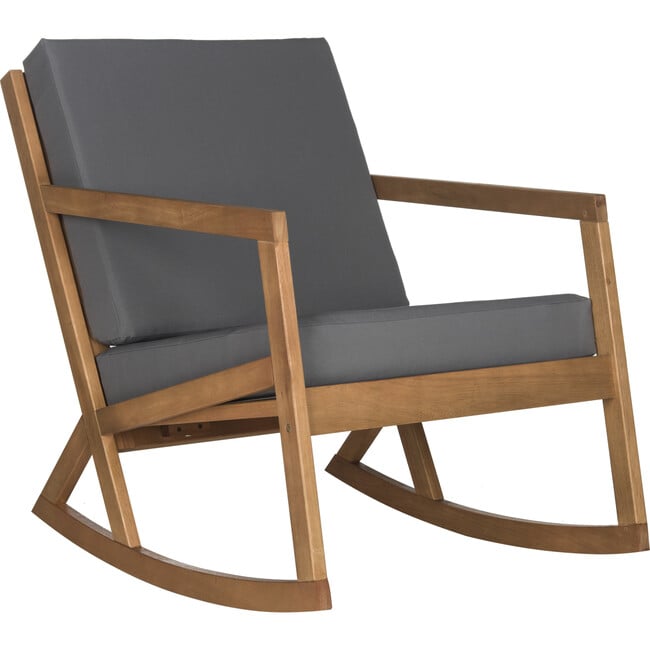 Vernon Rocking Chair, Grey/Natural - Outdoor Home - 3