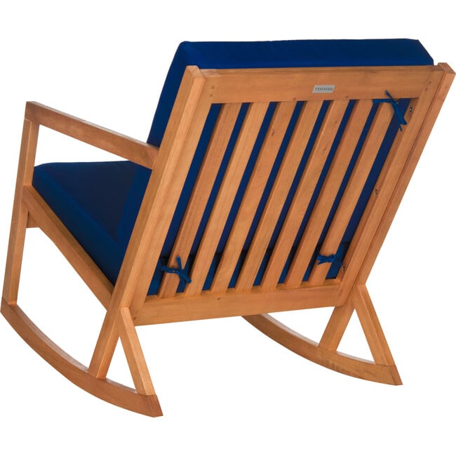 Vernon Rocking Chair, Navy/Natural - Outdoor Home - 4