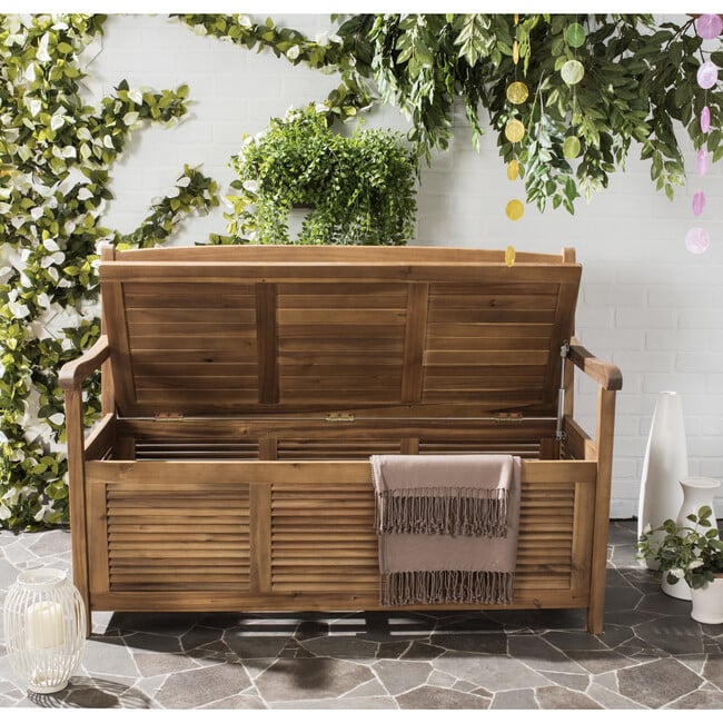 Brisbane Storage Bench, Natural - Outdoor Home - 5