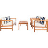 Montez 4-Piece Outdoor Set with Accent Pillows, Navy Stripe/Natural - Outdoor Home - 3