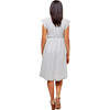 Women's Marina Dress, Microstripe - Dresses - 3