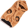 Faux Fur Dog Hoodie, Khaki - Dog Clothes - 2