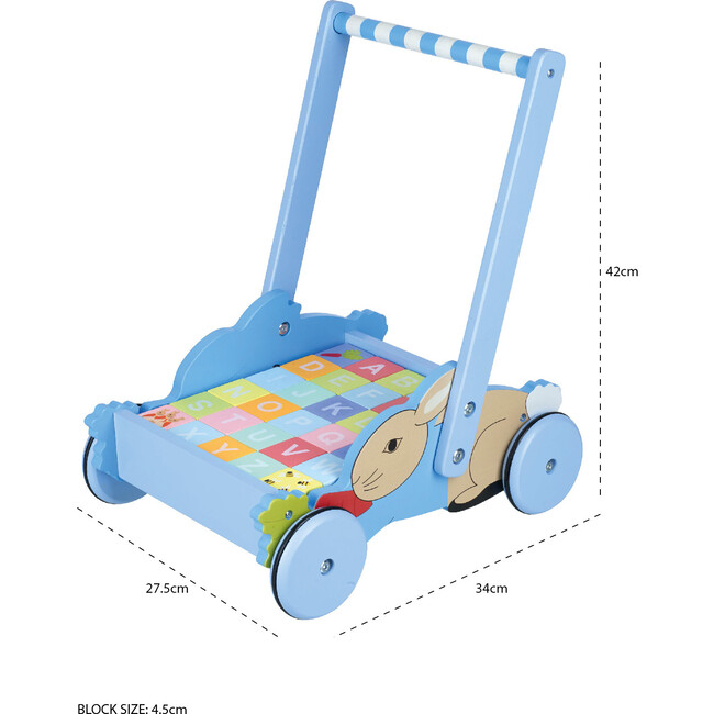 Peter Rabbit™ Block Trolley - Push & Pull - 4