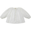 Brunia Blouse, White Poplin - Blouses - 1 - thumbnail