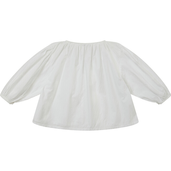 Brunia Blouse, White Poplin - Blouses - 2