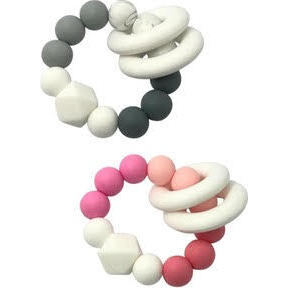 Rose and Oxford Sphere Set - Teethers - 1
