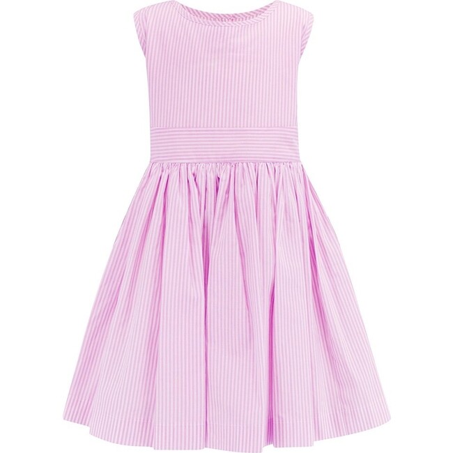Hampstead Celebration Dress, Pink Stripe - Dresses - 1