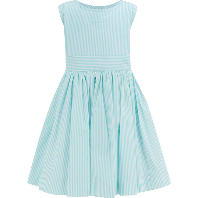 Hampstead Celebration Dress, Mint Stripe - Dresses - 1