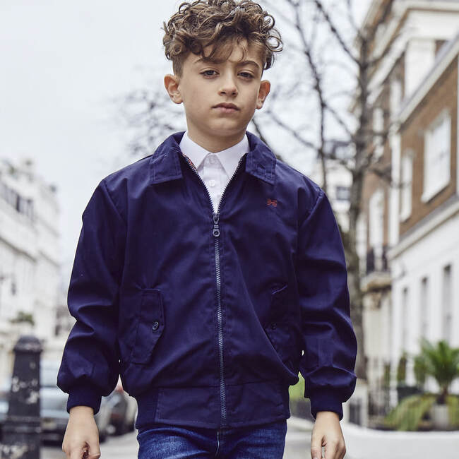 Carnaby Bomber Jacket, Navy - Jackets - 5