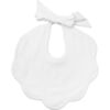 Scalloped Bib, White - Bibs - 1 - thumbnail