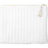 Linen Pouch, White - Bags - 1 - thumbnail