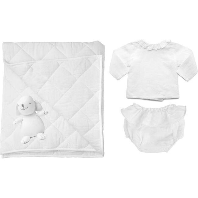 White Linen Newborn Essentials - Mixed Gift Set - 1