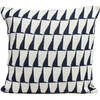 Indoor/Outdoor Tikku Pillow, Ivory/Marine - Decorative Pillows - 1 - thumbnail