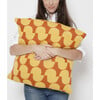 Indoor/Outdoor Juki Pillow, Yellow/Orange - Decorative Pillows - 2