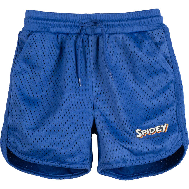 Spidey Athletic Mesh Short, Palace Blue - Shorts - 1