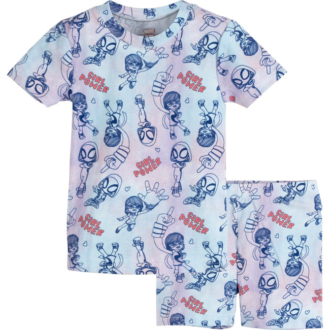 Shortie Pajama Set, Girl Power Spidey - Pajamas - 1 - zoom
