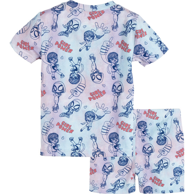 Shortie Pajama Set, Girl Power Spidey - Pajamas - 3