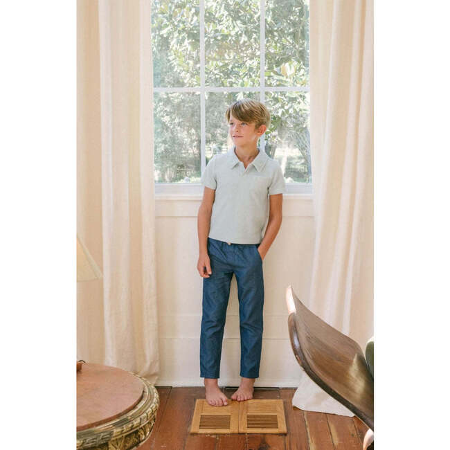 Boys Minnow X Brock Collection Chambray Canvas Pant - Pants - 2