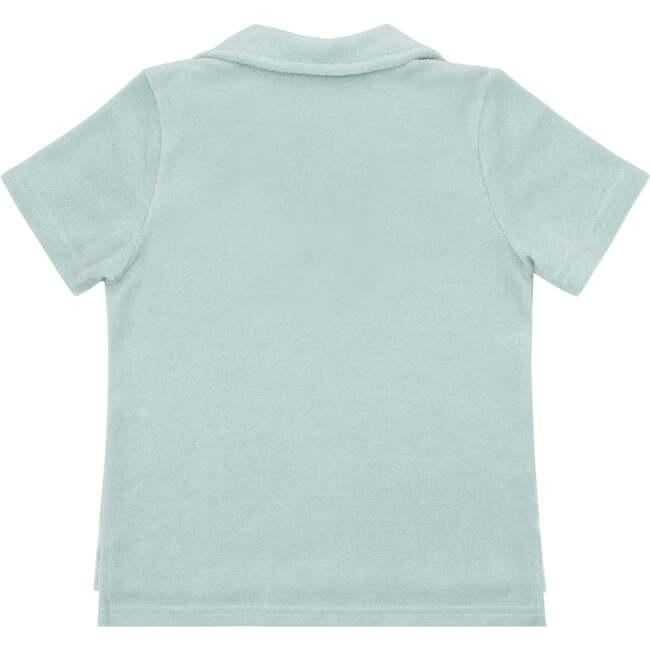 Boys Minnow X Brock Collection Garden Sage Terry Polo - Polo Shirts - 4