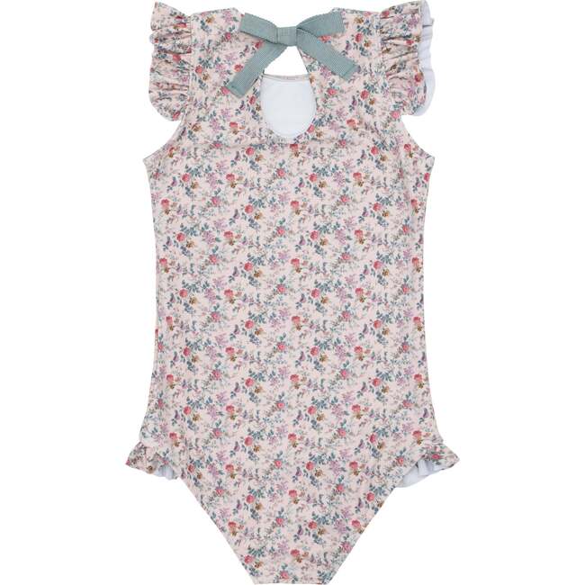Girls Minnow X Brock Collection Primrose Ruffle Sleeve Rashguard One Piece - One Pieces - 4