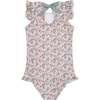 Girls Minnow X Brock Collection Primrose Ruffle Sleeve Rashguard One Piece - One Pieces - 4