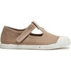 ECO-friendly T-band Sneakers, Camel - Sneakers - 1 - thumbnail