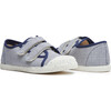 ECO-Friendly Double Sneaker, Navy Stripes - Sneakers - 2