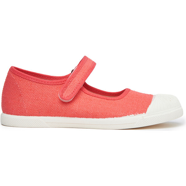 ECO-friendly Canvas Mary Jane Sneakers, Coral