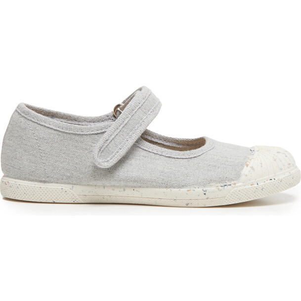 ECO-friendly Canvas Mary Jane Sneakers, Grey