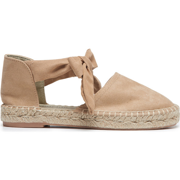 Suede Espadrille, Nude - Childrenchic Shoes | Maisonette