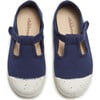 ECO-friendly T-band Sneakers, Navy - Sneakers - 3