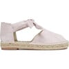 Suede Espadrille, Light Pink - Espadrilles - 1 - thumbnail