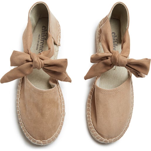 Suede Espadrille, Nude - Espadrilles - 4