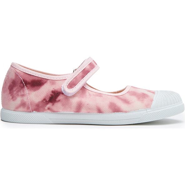 Canvas Mary Jane Sneakers, Tie Dye Pink