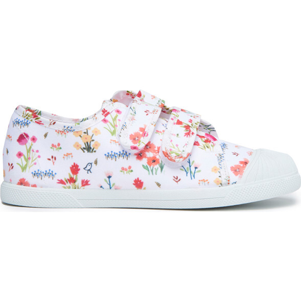 Canvas Double Sneaker, Floral - Sneakers - 1