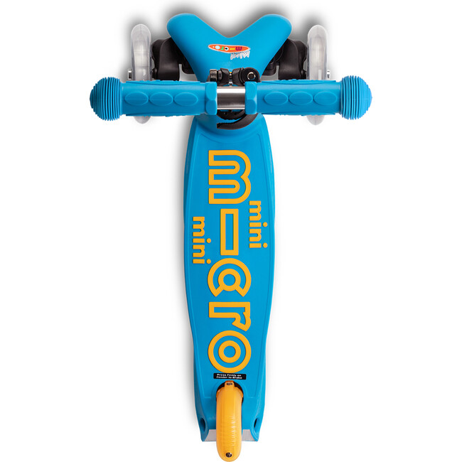 Mini Deluxe Foldable Kids Scooter, Ocean Blue - Scooters - 3