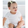 Organic Short Sleeve Onesie, White - Onesies - 2